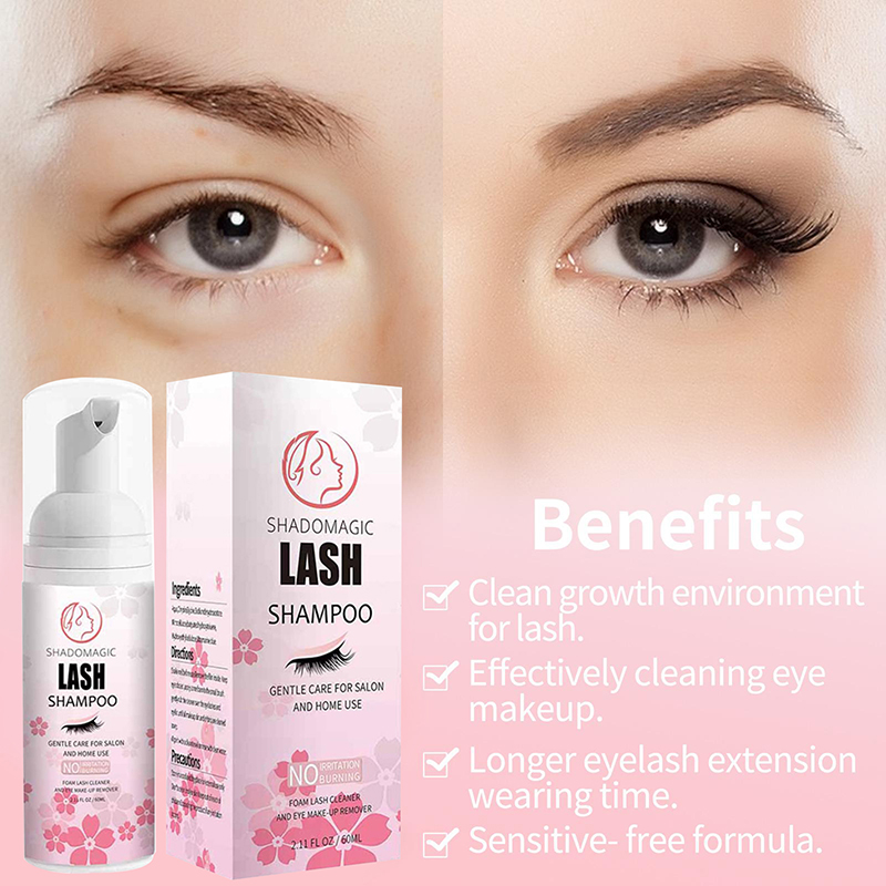 Eyelash Extension Foam Cleanser - 【A】60ML 속눈썹 마스카라 봉용 빠른 세척