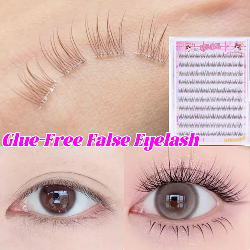 Eyelash Extension No 8 - 내추럴 피쉬 테일 클러스터 인조 속눈썹