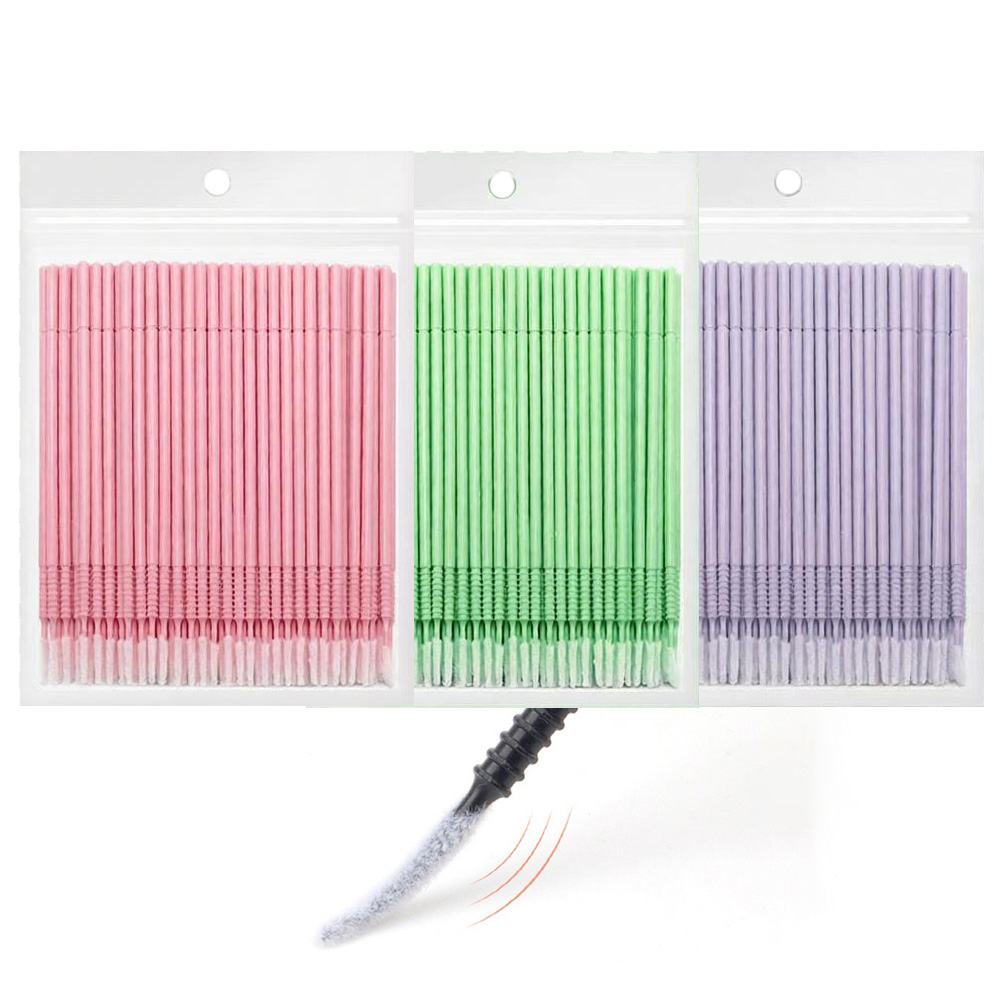 Eyelash Extension Repair - 500개 속눈썹 연장 클리닝 면봉 긴/짧은