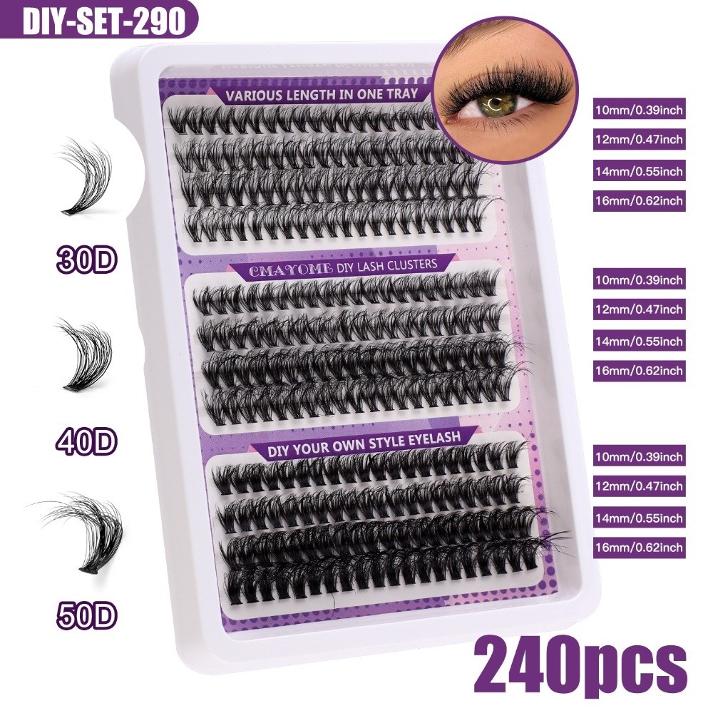 Eyelash Extension Natural - 내추럴 룩 인조 속눈썹 위스피 스타일