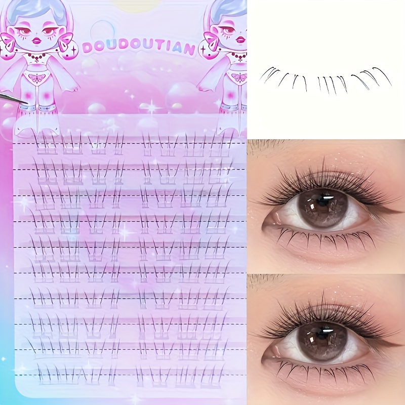 Eyelash Extension Natural - 두오두오티안 고양이 발바닥 모양 아래 속눈썹