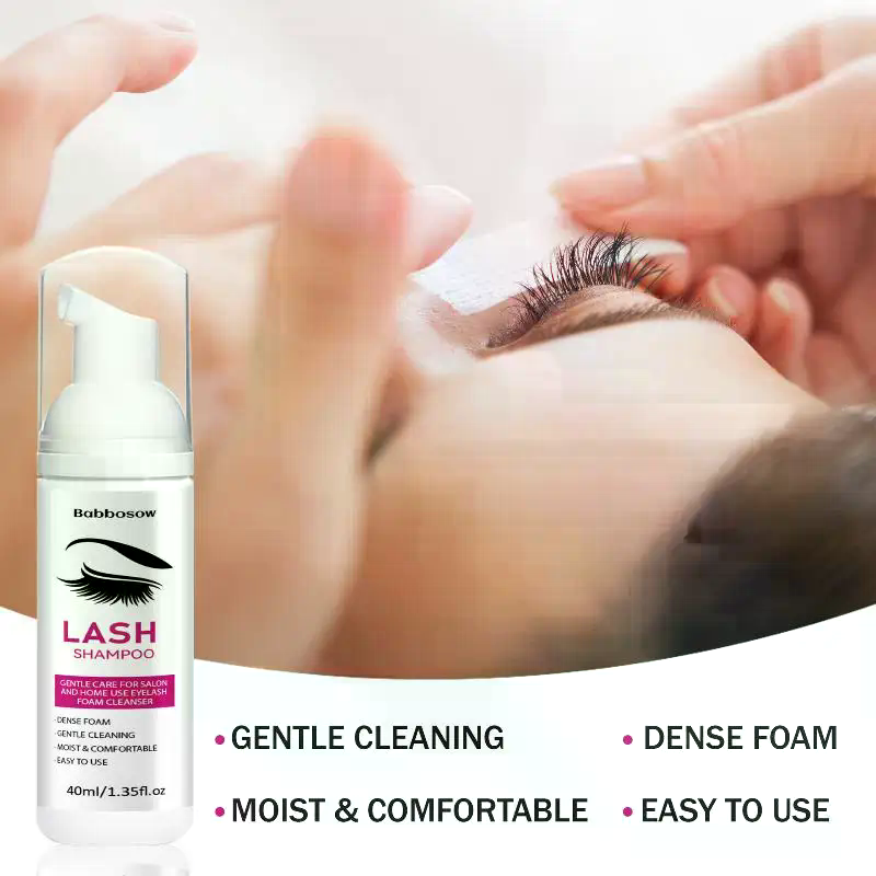 Eyelash Extension Foam Cleanser - 40ml 속눈썹 연장 샴푸 폼 브러쉬