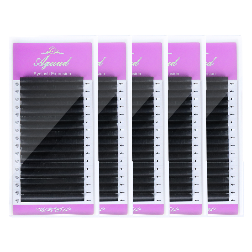 Eyelash Extension Supernatural - AGUUD 5 트레이/로트 NEW 슈퍼 매트