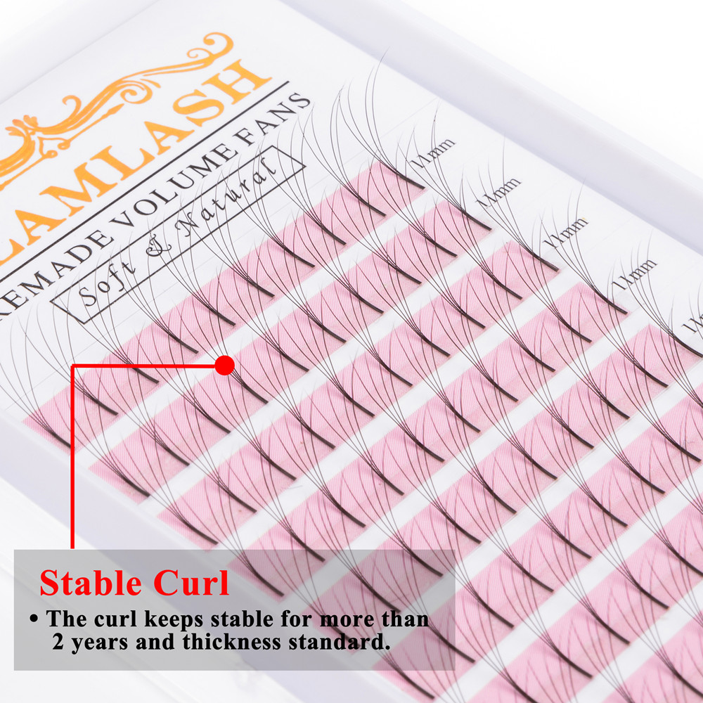 GLAMLASH 2D-6D 미리 만들어진 볼륨 팬 긴  - Eyelash Extension Korea Natural 리뷰 및 가격