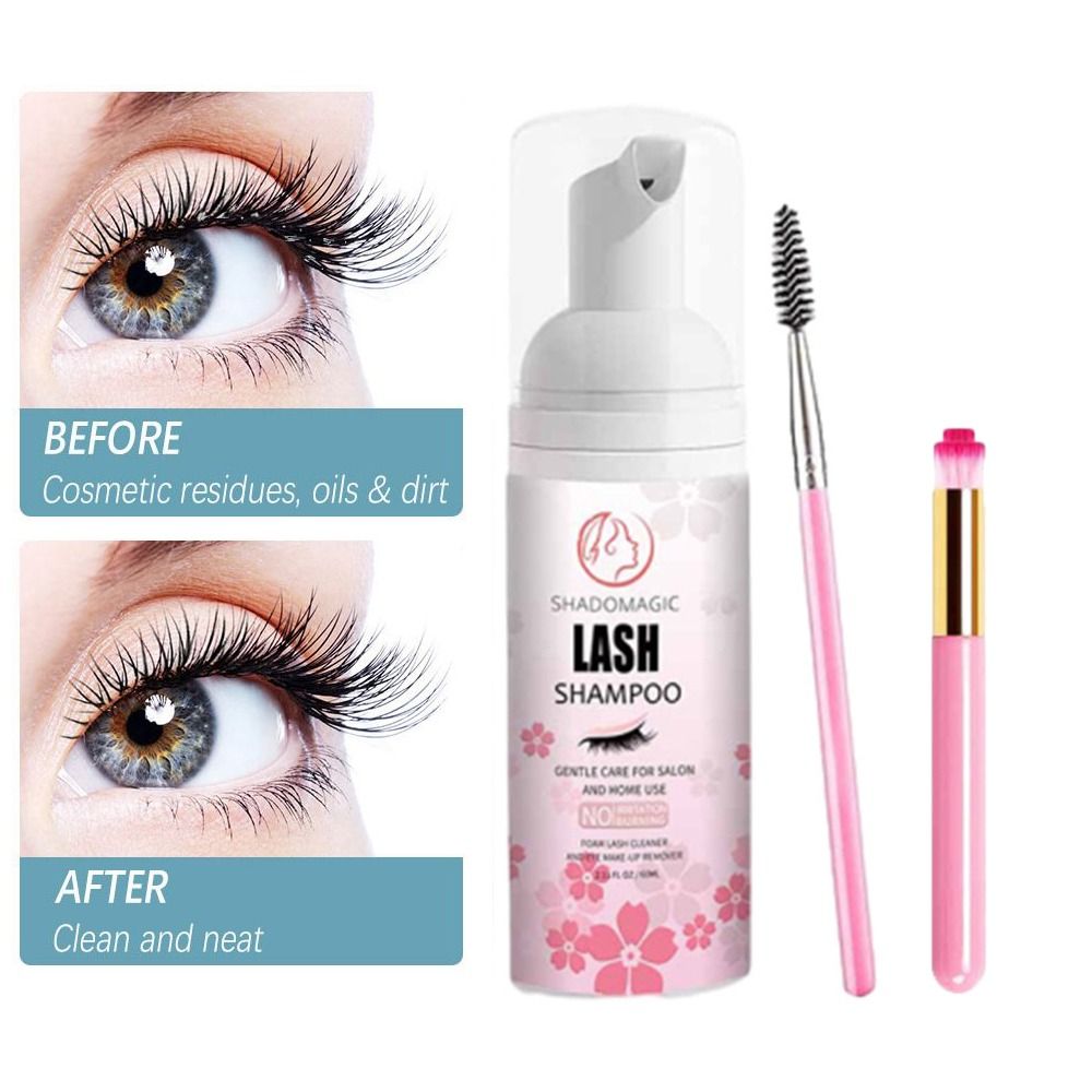 부드럽고 섬세한 속눈썹 세척 무스, 저자극 안전 속눈썹 - Eyelash Extension Foam Cleanser 리뷰 및 가격