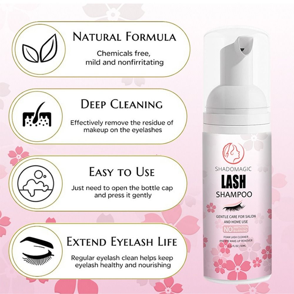 부드럽고 섬세한 속눈썹 세척 무스, 저자극 안전 속눈썹 - Eyelash Extension Foam Cleanser 리뷰 및 가격
