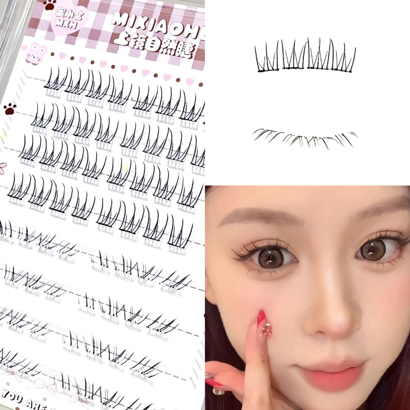 믹시아오허 쉬어 믹스드 위스피 어퍼 래쉬 트레이 인비저 - Eyelash Extension Natural 리뷰 및 가격