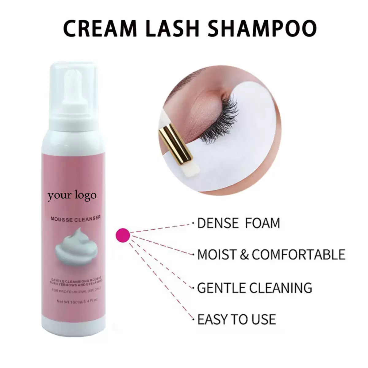 맞춤형 휘핑 래쉬 샴푸 핑크 폼 크림 속눈썹 클렌저 컨 - Eyelash Extension Foam Cleanser 리뷰 및 가격