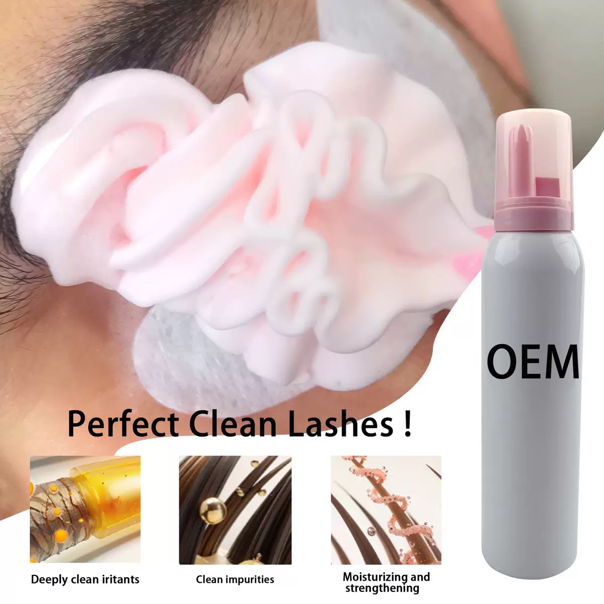 맞춤형 휘핑 래쉬 샴푸 핑크 폼 크림 속눈썹 클렌저 컨 - Eyelash Extension Foam Cleanser 리뷰 및 가격
