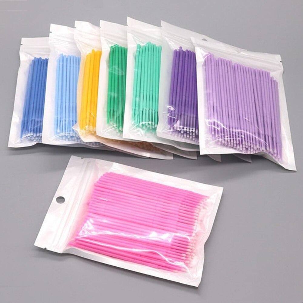 100개/세트 마이크로 브러쉬 메이크업 속눈썹 연장용  - Eyelash Extension Repair 리뷰 및 가격