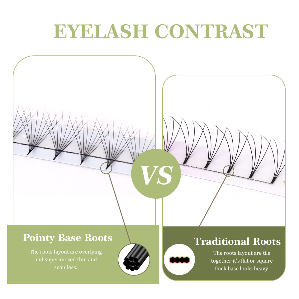 래쉬프로페셔널 NEW 포인티 베이스 프리메이드 속눈썹  - Eyelash Extension Korea Natural 리뷰 및 가격