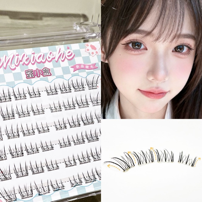 믹시아오허 글루 프리 스트레이트 속눈썹, 자연스럽고 부 - Eyelash Extension Natural 리뷰 및 가격