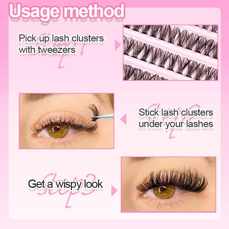 개별 속눈썹 속눈썹 클러스터 8-16mm 200개 자연 - Eyelash Extension Natural 리뷰 및 가격