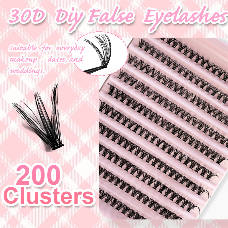 개별 속눈썹 속눈썹 클러스터 8-16mm 200개 자연 - Eyelash Extension Natural 리뷰 및 가격
