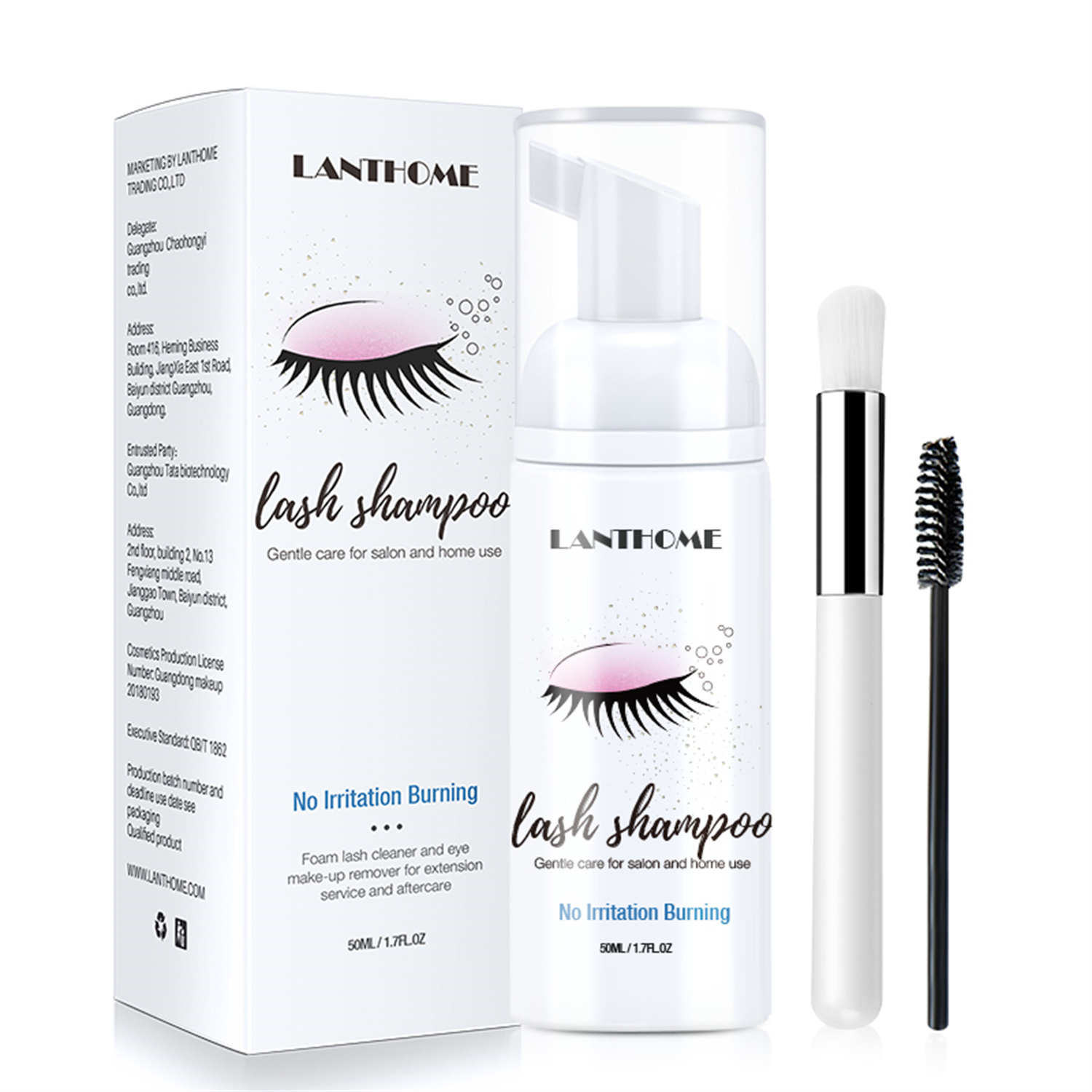 50ml Lanthome 속눈썹 연장 샴푸 폼 눈꺼풀  - Eyelash Extension Foam Cleanser 리뷰 및 가격