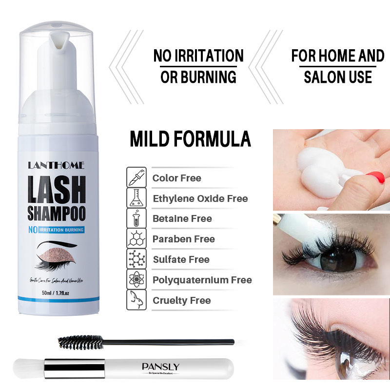 50ML Lanthome Pro 속눈썹 연장 샴푸 눈꺼 - Eyelash Extension Foam Cleanser 리뷰 및 가격