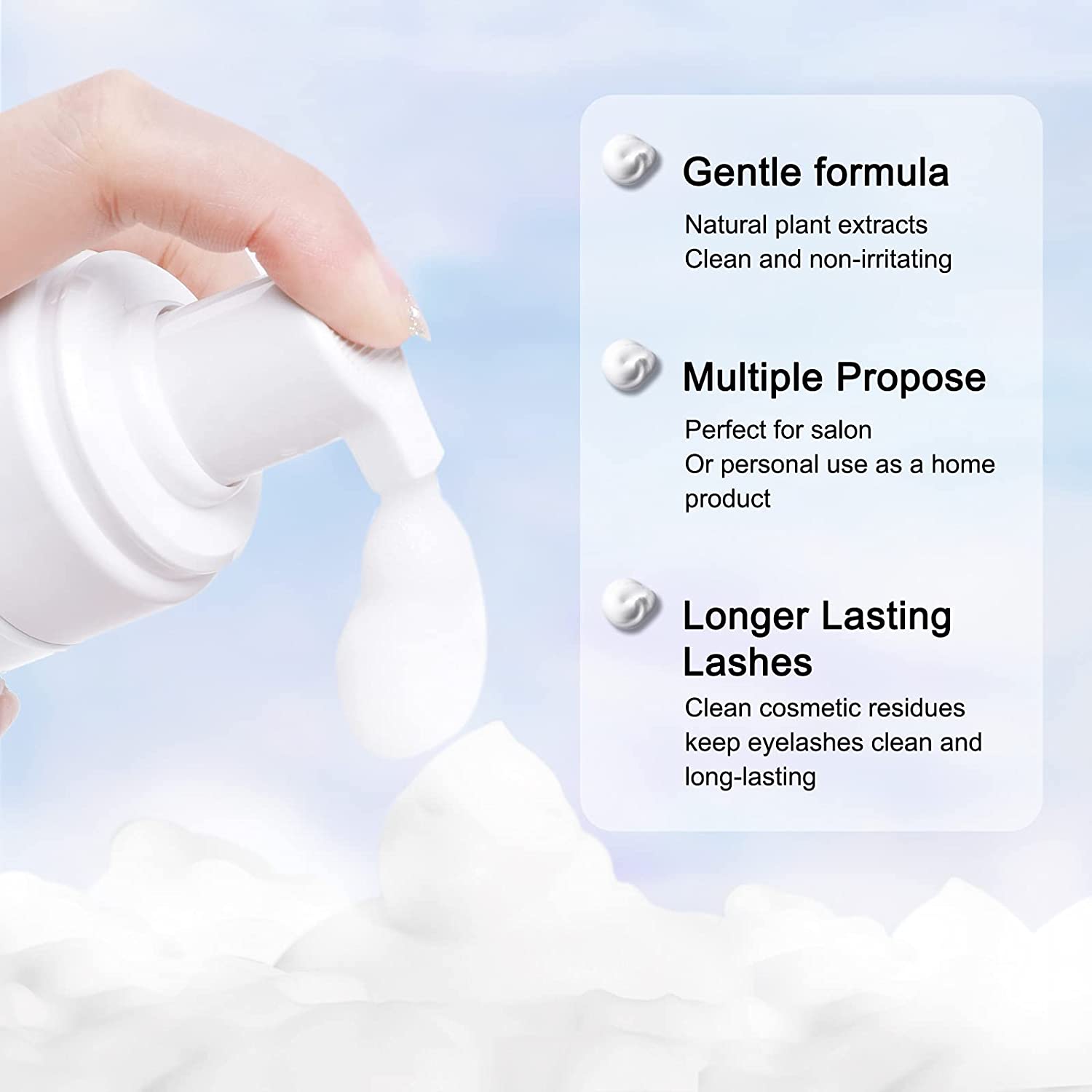 50ML Lanthome Pro 속눈썹 연장 샴푸 눈꺼 - Eyelash Extension Foam Cleanser 리뷰 및 가격
