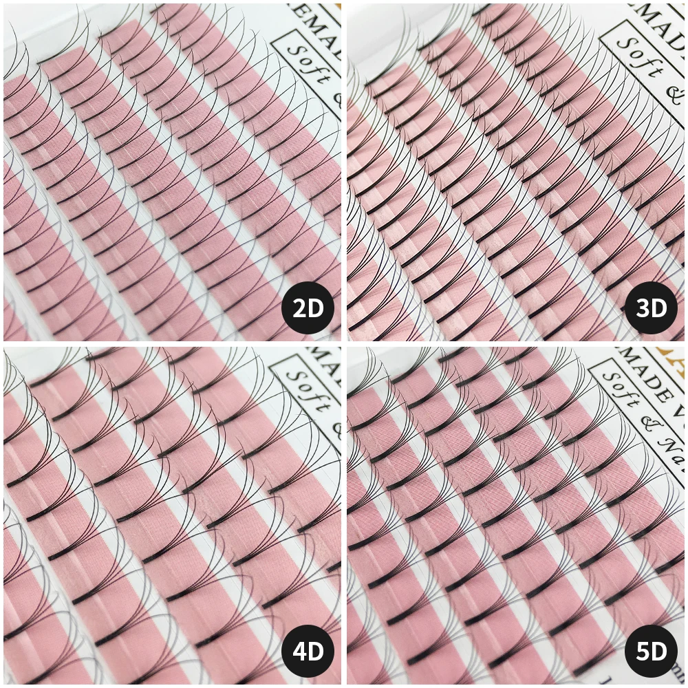 GLAMLASH 2D-6D 미리 만들어진 볼륨 팬 긴  - Eyelash Extension Korea Natural 리뷰 및 가격