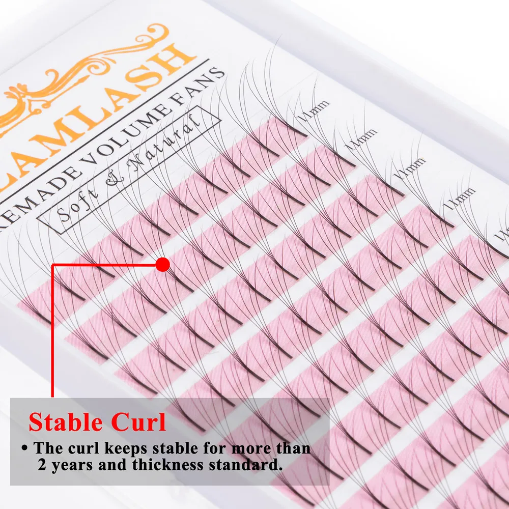 GLAMLASH 2D-6D 미리 만들어진 볼륨 팬 긴  - Eyelash Extension Korea Natural 리뷰 및 가격