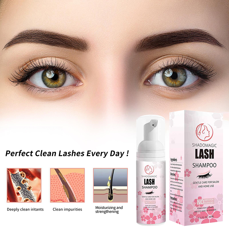 핫! 속눈썹용 빠른 세척 래쉬 샴푸 60ML 마스카라  - Eyelash Extension Foam Cleanser 리뷰 및 가격