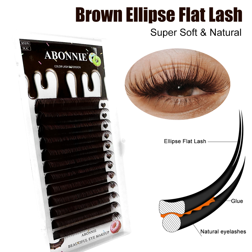 Abonnie 프리미엄 타원형 플랫 속눈썹, 한국 소재 - Eyelash Extension Korea Natural 리뷰 및 가격
