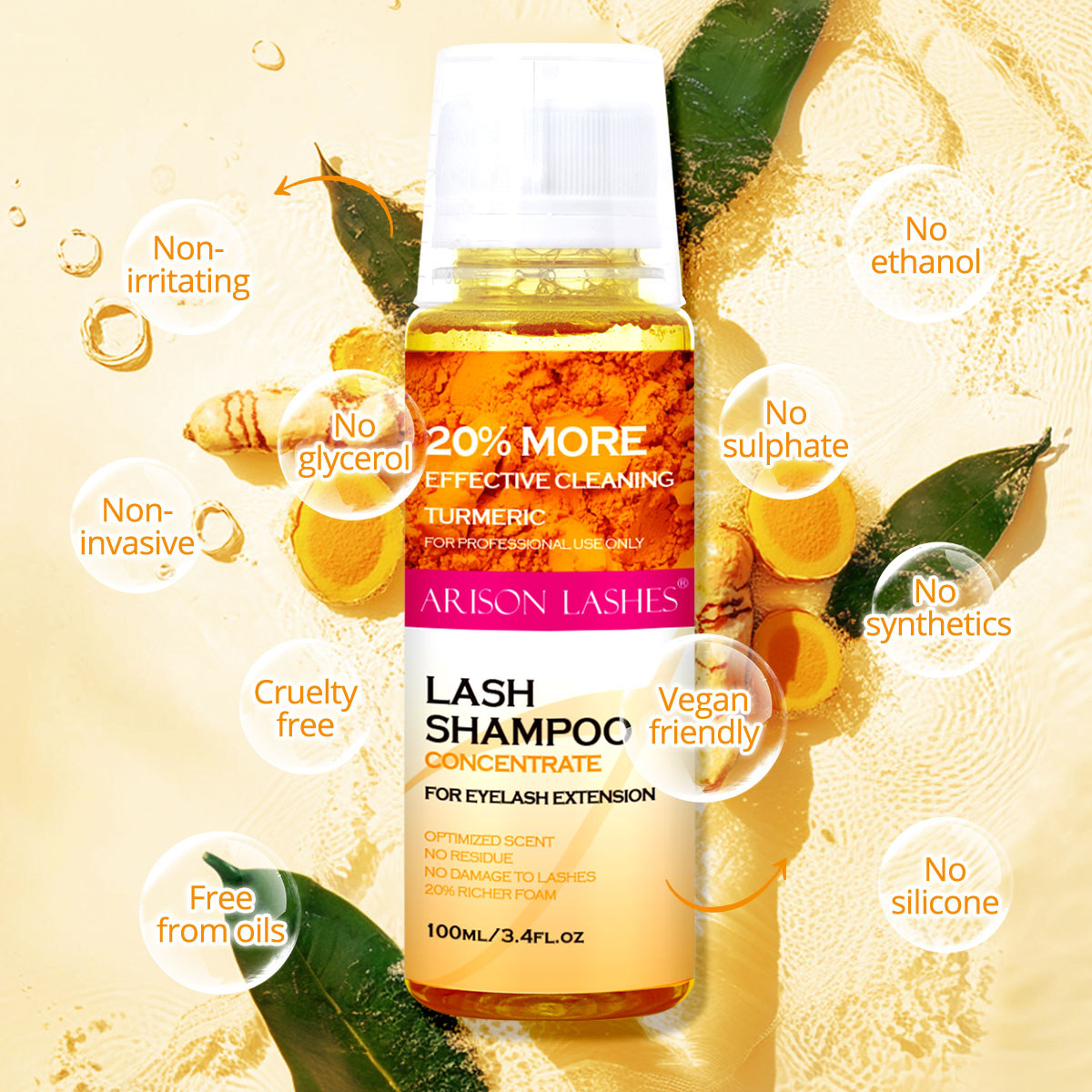 아리손 100ml 속눈썹 샴푸 농축액 무자극 속눈썹 클 - Eyelash Extension Foam Cleanser 리뷰 및 가격