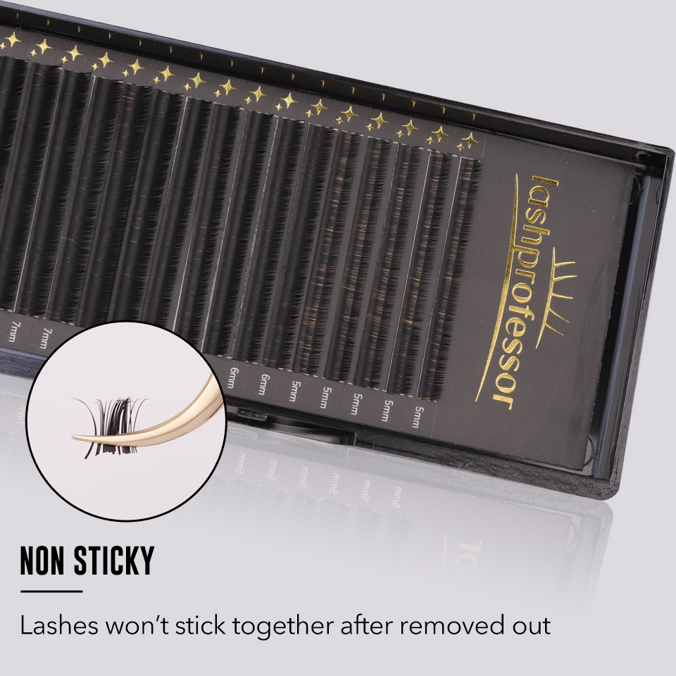 래쉬프로페서 인조 밍크 블랙 개별 속눈썹 연장 5-20 - Eyelash Extension Korea Natural 리뷰 및 가격