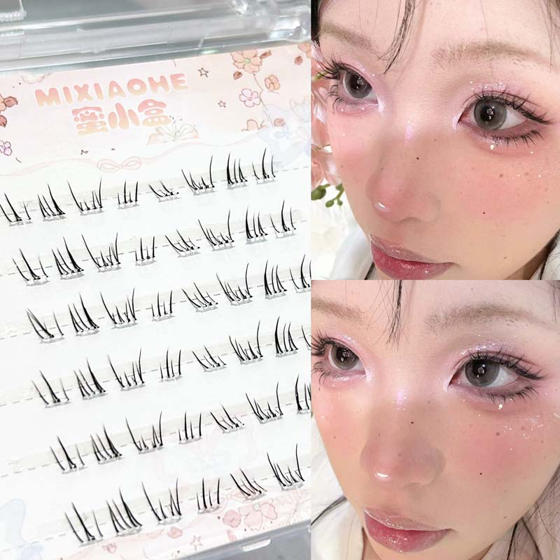 믹시아오허 스타리 망가 로워래쉬 투명 스템 풍성한 자연 - Eyelash Extension Natural 리뷰 및 가격