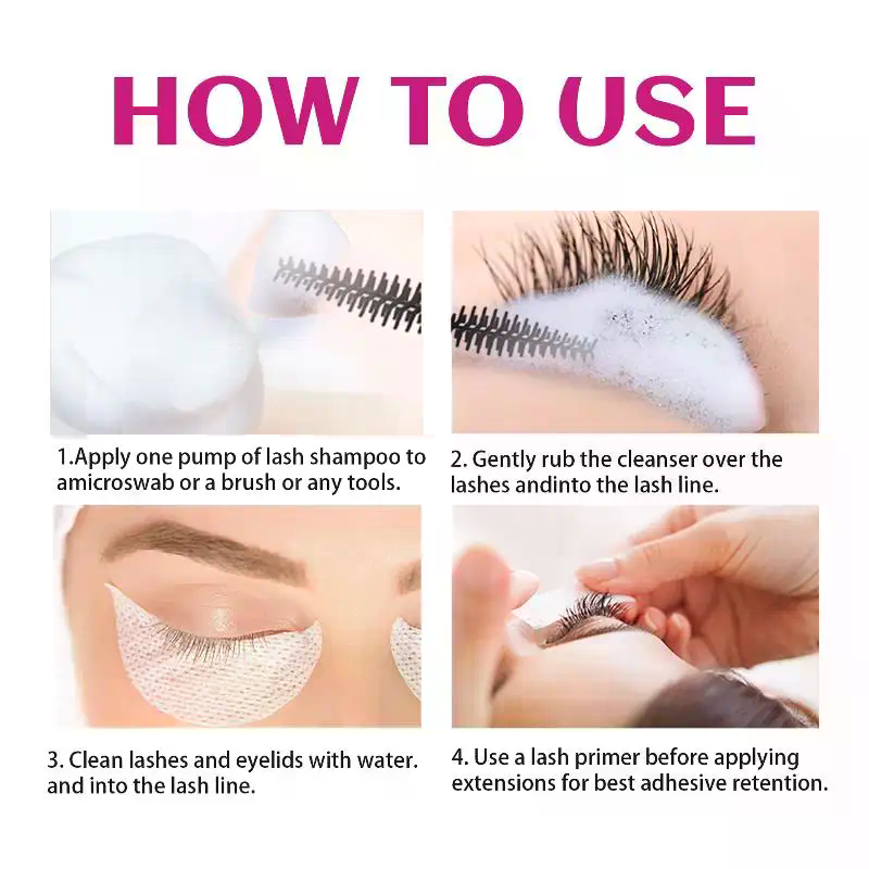 40ml 속눈썹 연장 샴푸 폼 브러쉬 포함 눈꺼풀 딥  - Eyelash Extension Foam Cleanser 리뷰 및 가격