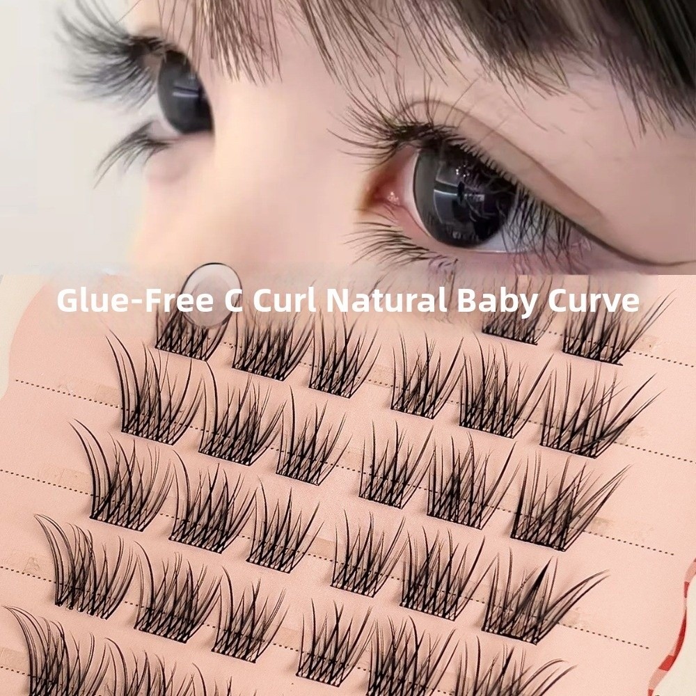60개 클러스터 블랙 셀프 접착식 인조 속눈썹 8-12 - Eyelash Extension No 8 리뷰 및 가격