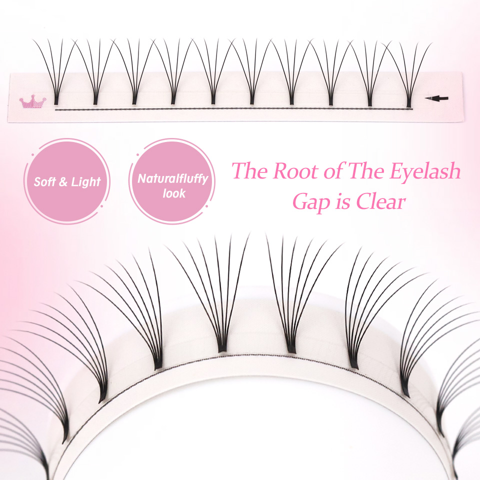 루자드 프리메이드 볼륨 팬즈 숏 스템 러시안 볼륨 속눈 - Eyelash Extension Korea Natural 리뷰 및 가격
