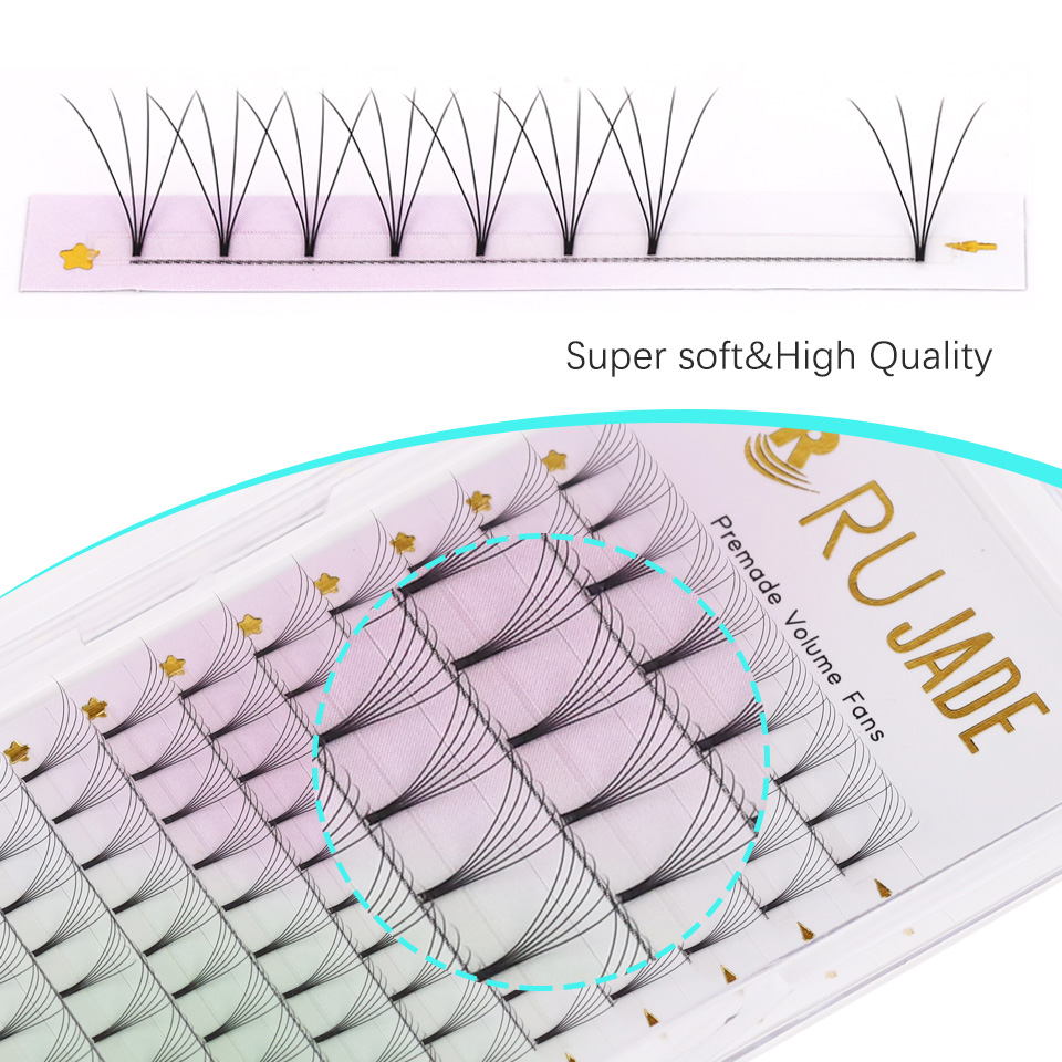 루자드 프리메이드 볼륨 팬즈 숏 스템 러시안 볼륨 속눈 - Eyelash Extension Korea Natural 리뷰 및 가격